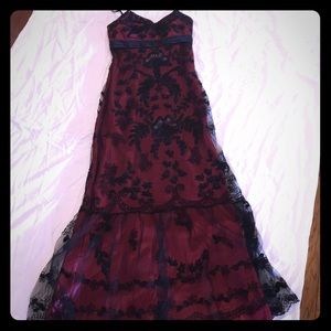 Semi/Formal Full Length Dress with Beaded Detail.